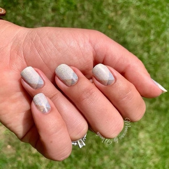 *Retired* Color Street: Holo Your Heart | Beige Tan Gray Neutral Glitter Shimmer - Picture 10 of 16